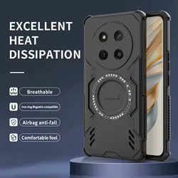 Armadura protectora disipación de calor funda de teléfono para Huawei Honor 200 400 Pro X9C Magic 7 Lite cubierta magnética a prueba de golpes