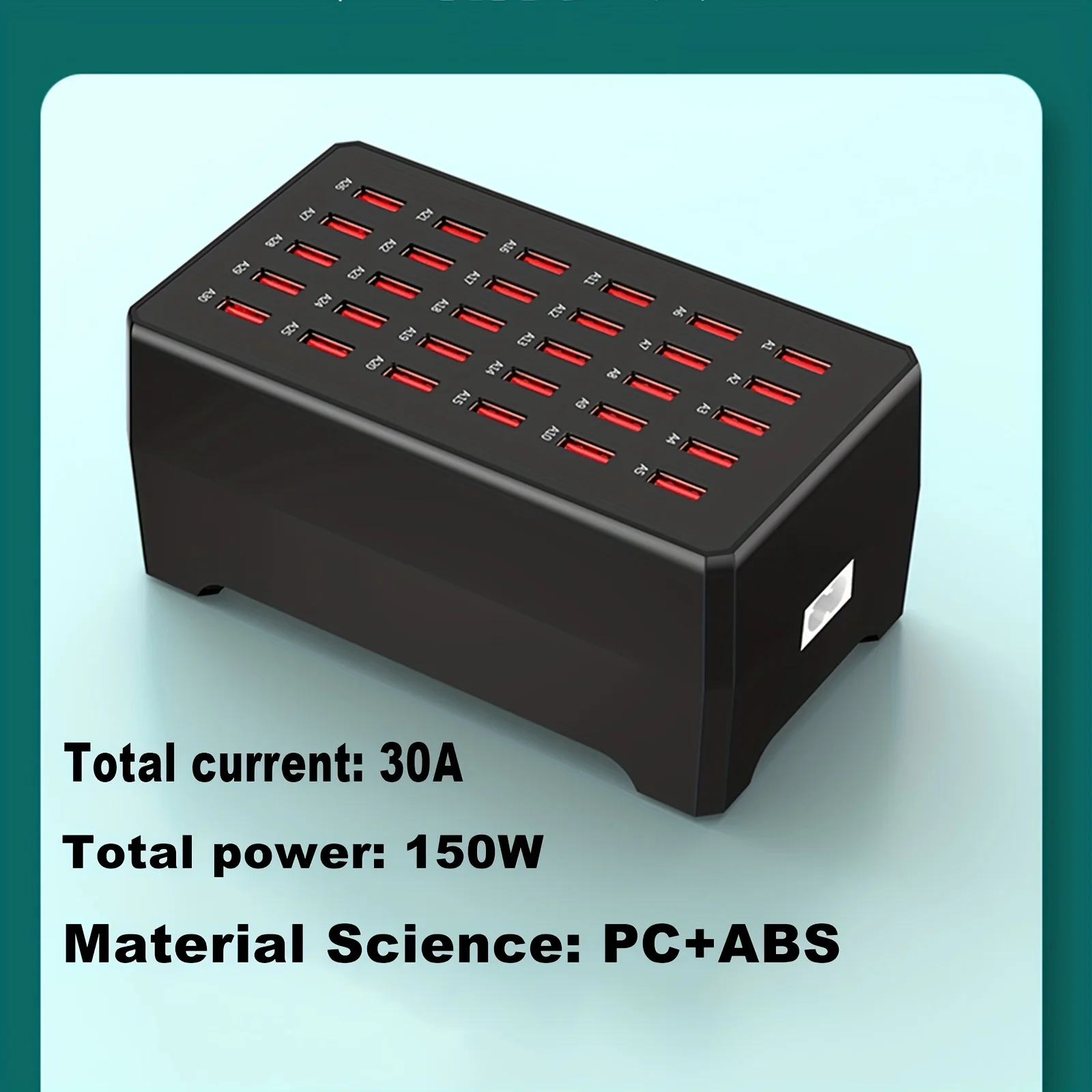 Estación de carga USB multipuertos, dispositivo de carga rápida de teléfonos móviles y tabletas, 150W, 30 - imagen 5