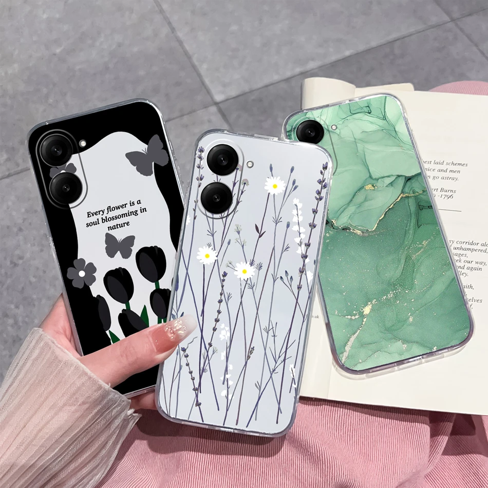 Para Xiaomi Poco C71 funda de teléfono Simple moda transparente suave silicona ligera contraportada anticaída TPU carcasa de teléfono - imagen 3