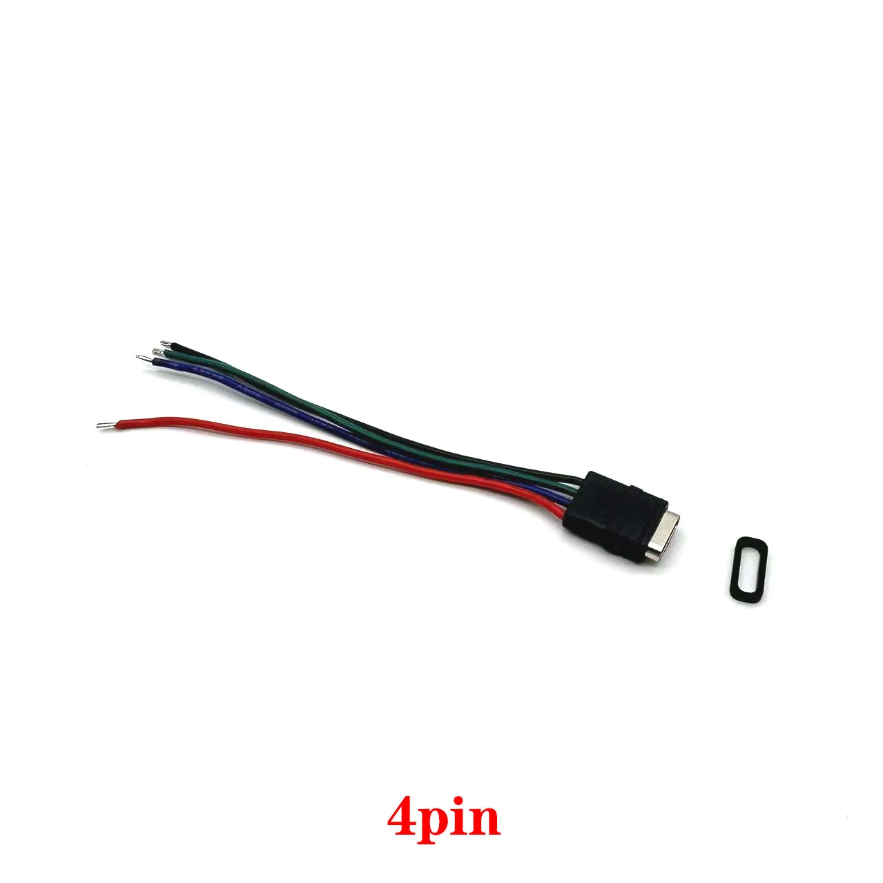 Conector de puerto de carga tipo toma de corriente tipo cable de soldadura de 2 pines y 4 pines base hembra tipo C impermeable con cable enchufe de carga de 8,5 CM - imagen 3
