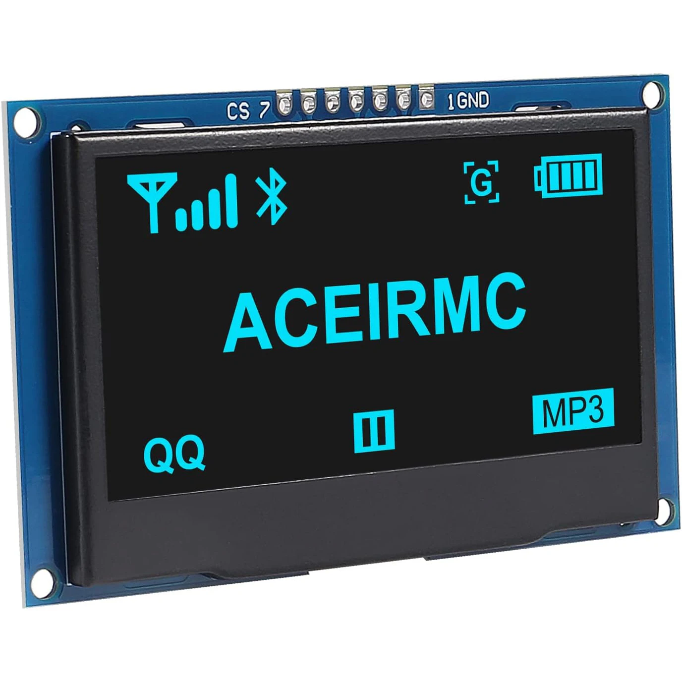 Módulo de pantalla LCD OLED de 2,4 ", 2,42 pulgadas, 128x64, SSD1309, 128644, interfaz serie SPI/IIC I2C de 7 pines para Arduino UNO R3 C51 - imagen 3