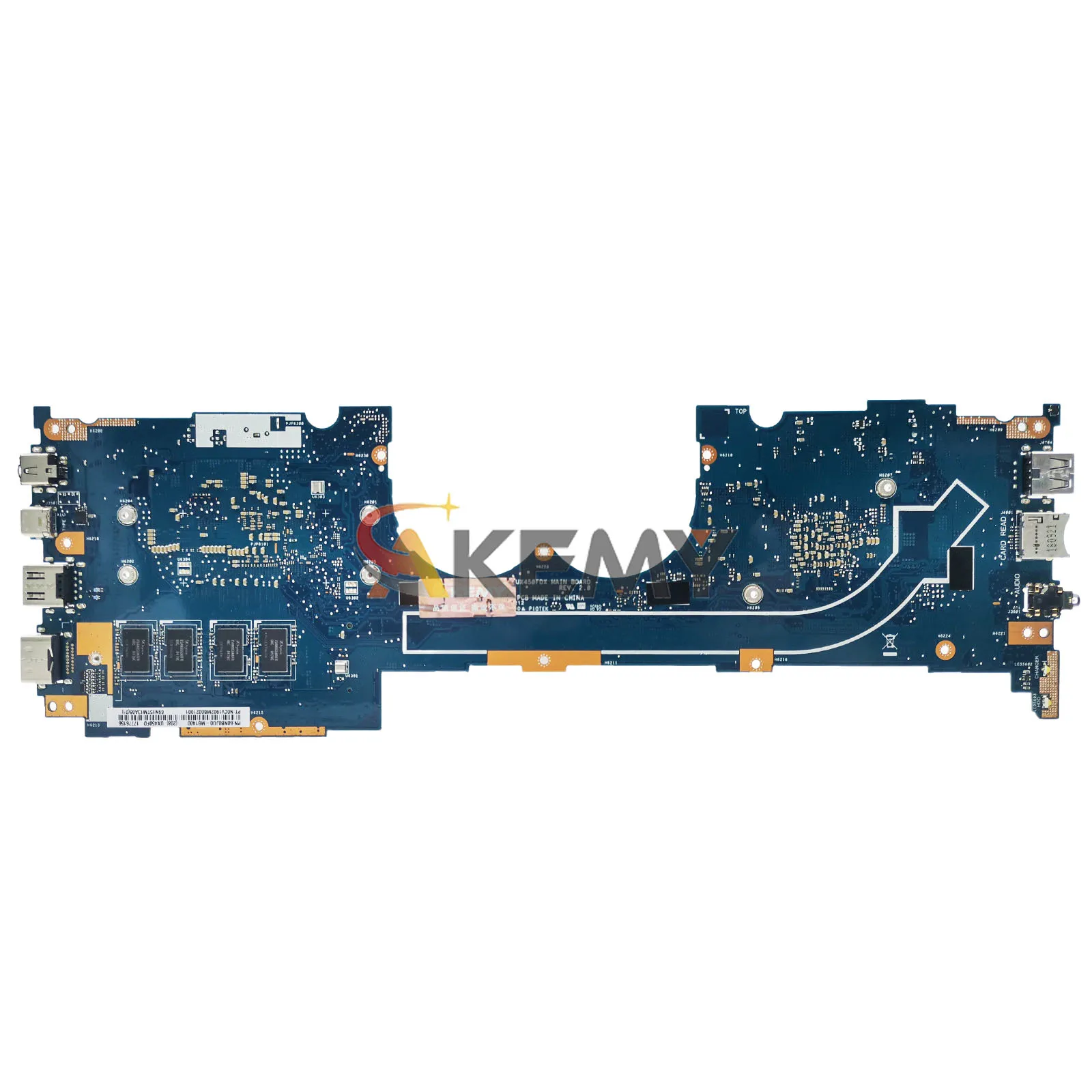 Placa base para ordenador portátil UX450FD para ASUS ZenBook UX450F UX450FD UX450FDX placa base para portátil con CPU I3 I5 I7 100% pruebas OK envío rápido - imagen 2