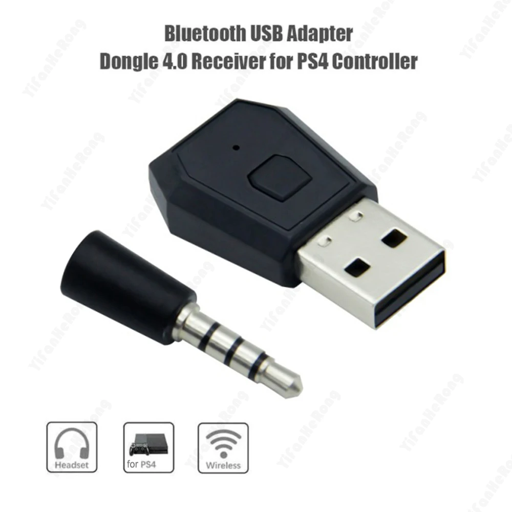 Adaptador Dongle USB inalámbrico, transmisor Compatible con Bluetooth para mando de juegos PS4, consola, receptor de auriculares con micrófono - imagen 2