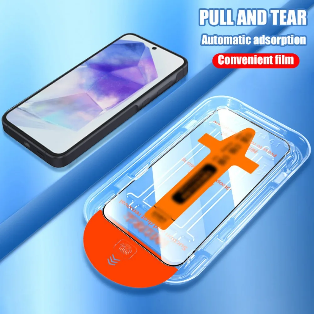 2 uds HD vidrio templado transparente para Samsung Galaxy S25 Edge S24 S23 Ultra S22 S21 Plus S24 FE Protector de pantalla de instalación sin polvo - imagen 2