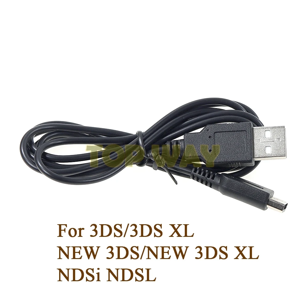 100 Uds 1,2 M Cable cargador USB Cable de carga de energía para Nintendo 3DS 3DSXL LL NDSi NDSL 3DSLL XL nuevo 3DS LL XL - imagen 2