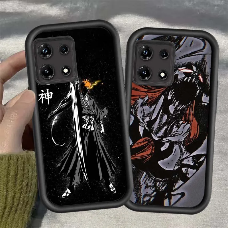 Ichigo Kurosaki para Infinix Tecno Pova Spark 3 4 5 6 Go 7 7T 10 10C 20 20C 30 30C Pro Plus Neo Eye escalera funda de teléfono