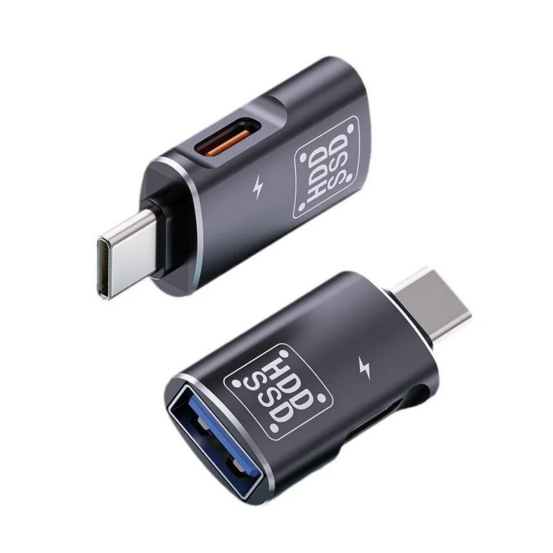 Adaptador USB tipo C de Metal, convertidor de transferencia de datos, 2 en 1, USBC a USB OTG, disco U, carga para Ipad, teléfono, tableta, Samsung