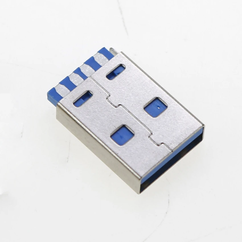 Cltgxddd 10 piezas USB 3,0 tipo A conector de enchufe macho transmisión de datos de alta velocidad 180 grados AM USB3.0 Jack toma de carga soldadura - imagen 3