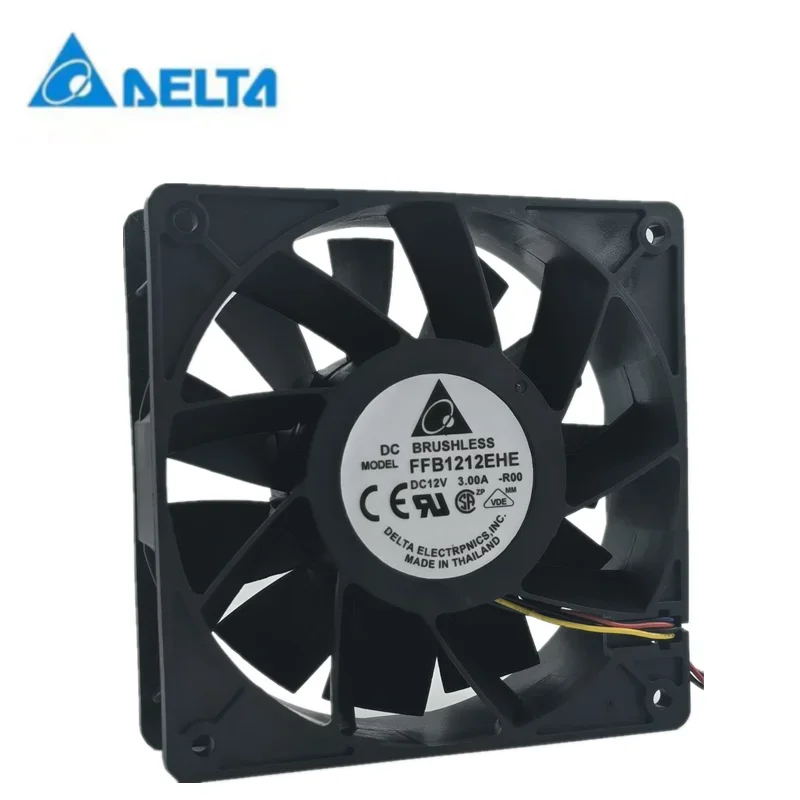 Nuevo para FFB1212EHE 120mm 120x120x38mm volumen súper grande DC12V 3A 12CM ventilador de refrigeración para delta