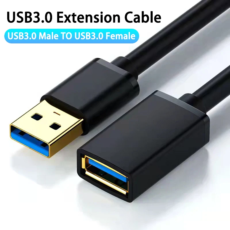 Cable de extensión USB3.0 para Smart TV, PS4, Xbox, One, SSD, USB a USB, Mini Cable de extensión USB3.0 2,0