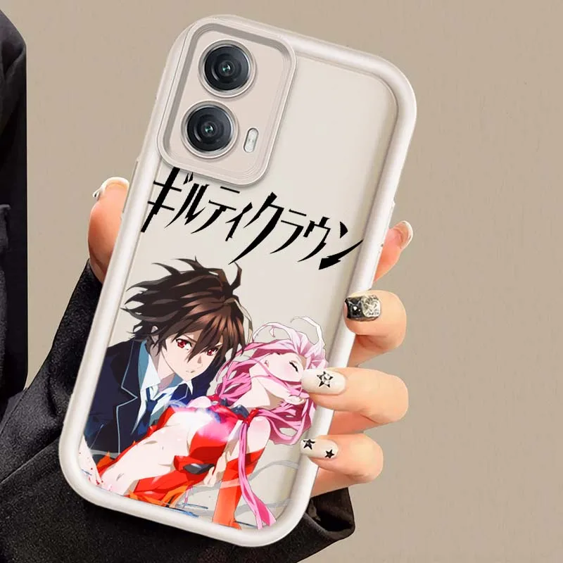 Logotipo de Anime Guilty Crown para Motorola Edge 50 60 G30 G20 G10 G05 G04s E30 E32 E14 Stylus Fusion Pro Eye escalera funda de teléfono - imagen 5