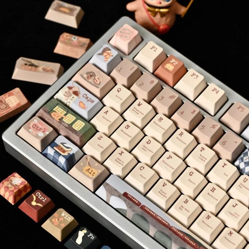 Bienvenido al Diagon Alley teclas personalizadas Original de fábrica Soa altura Material Pbt teclas de teclado mecánico regalo creativo - imagen 3