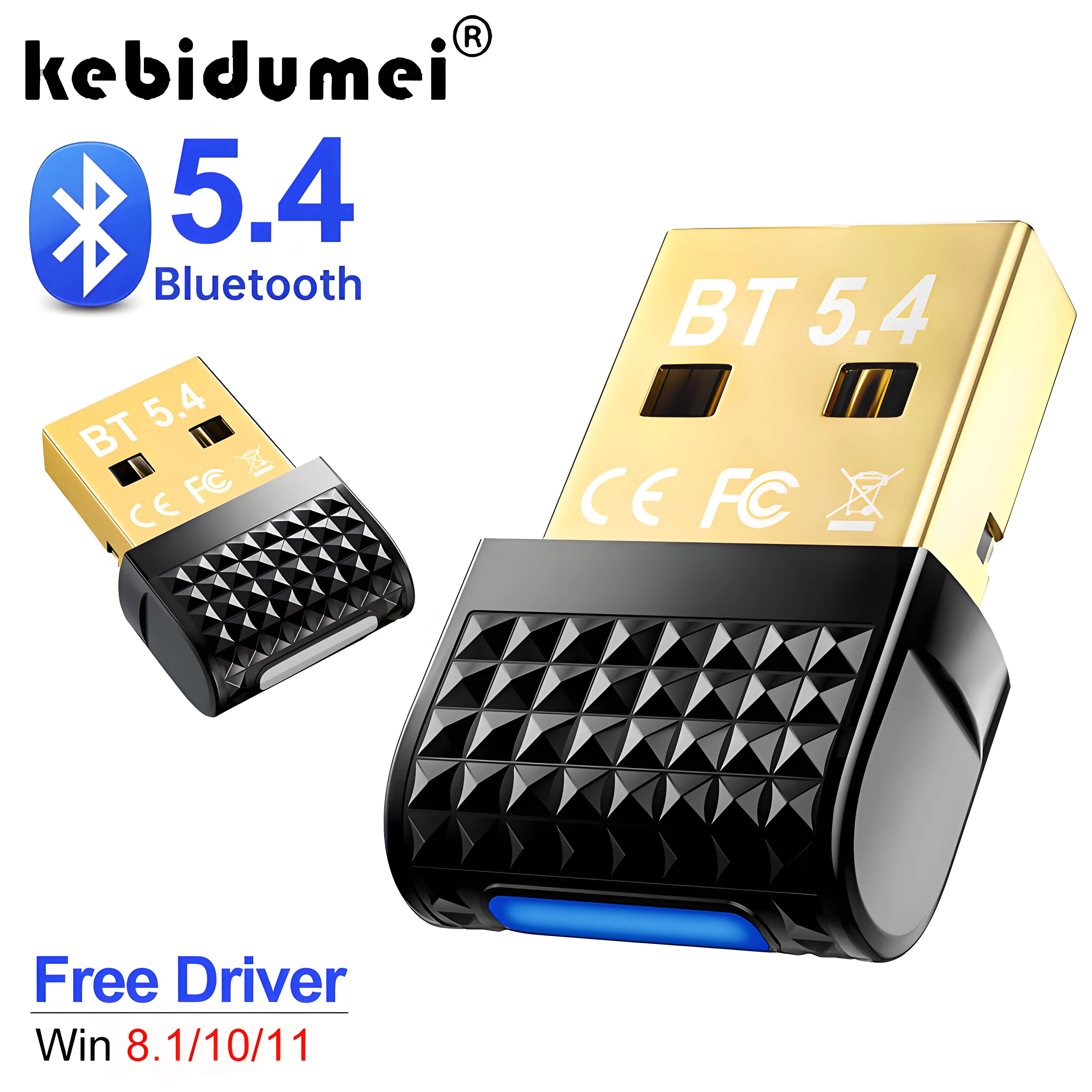 Adaptador USB Bluetooth 5,4 transmisor de Audio inalámbrico receptor Dongle Adaptador para PC ratón inalámbrico Keyborad música para Win10/11