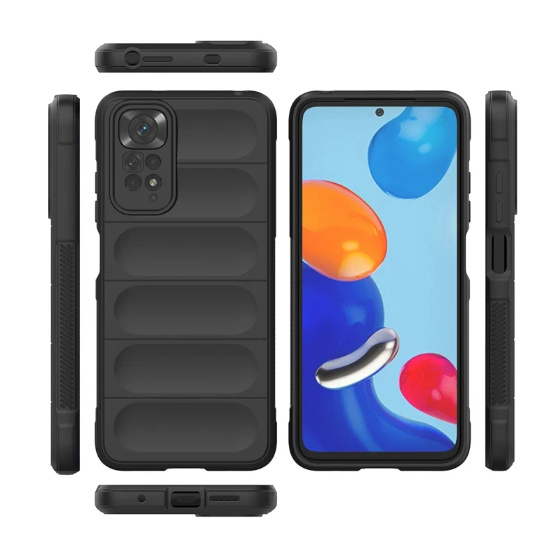 Para Xiaomi Redmi Note 11s 11 Pro Global 4G Funda trasera de teléfono Funda de silicona líquida suave anticaída a prueba de golpes armadura protectora Funda - imagen 3