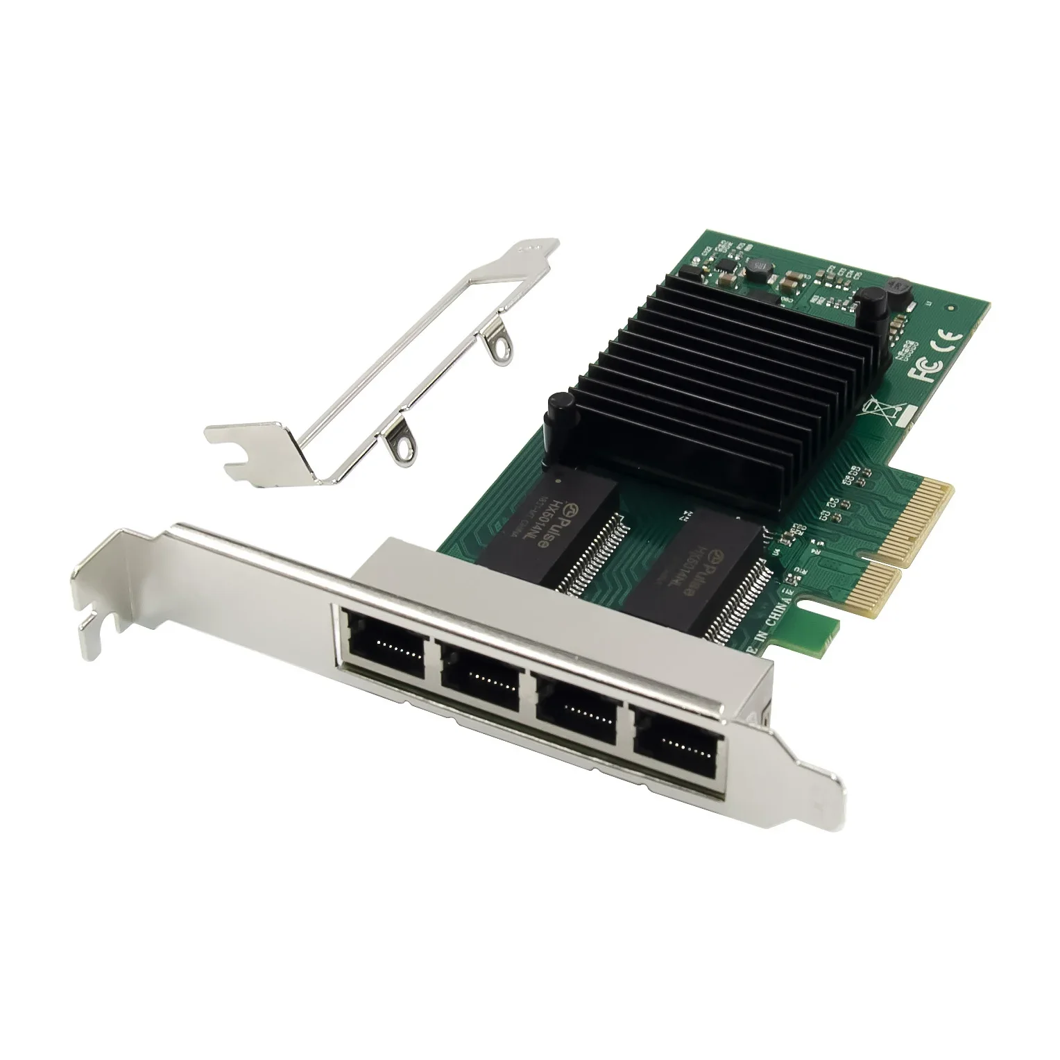 PCI-E X4 a Gigabit Ethernet tarjeta de red de puerto RJ45 1000M PCIe 4 puertos tarjeta de red RJ45 PCIE 4X I350AM4 chipset - imagen 5