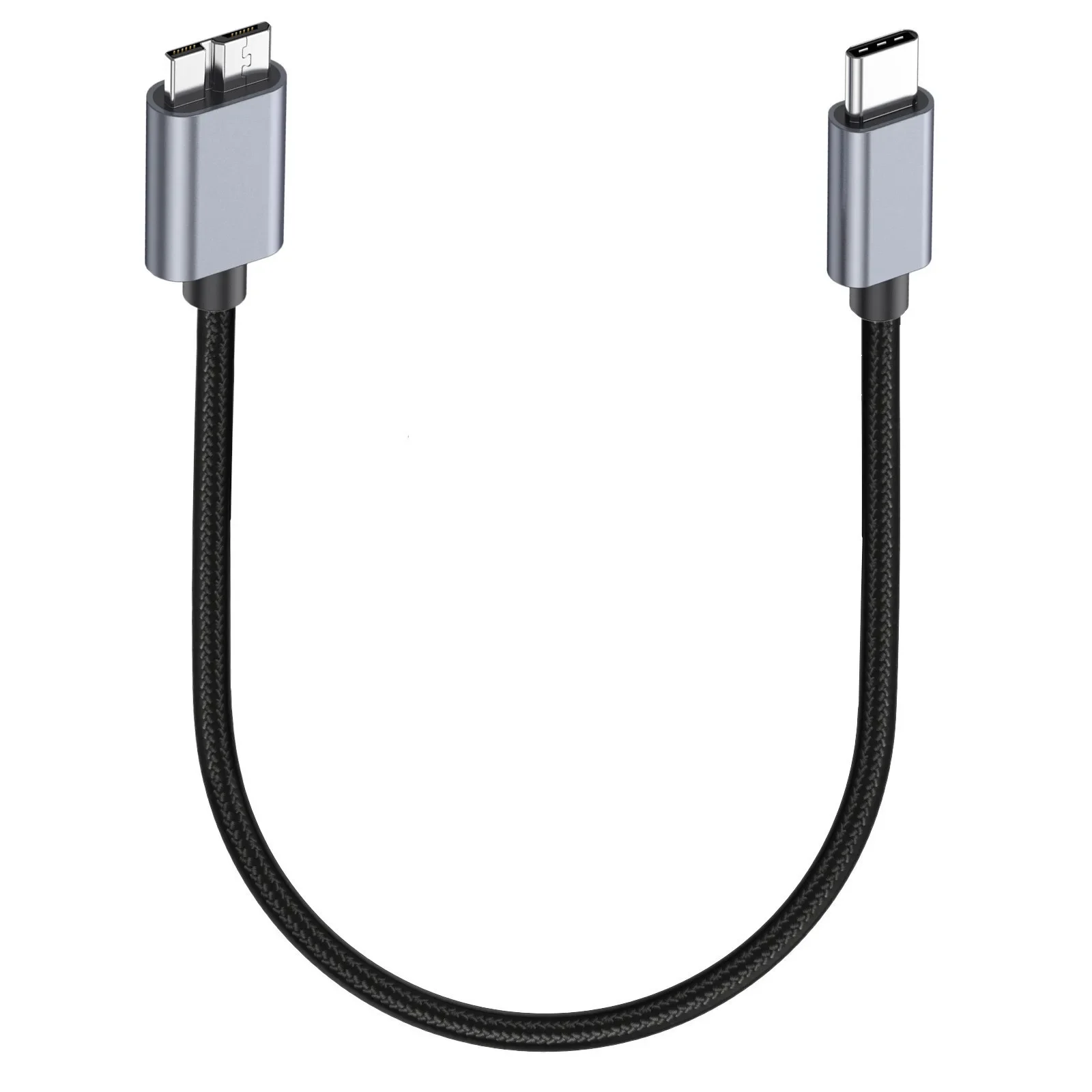 Cable USB C a Micro B 3,0 de 3M y 5M, Cable de sincronización de datos rápida de 5Gbps 3A para disco duro Macbook, HDD SSD, carcasa USB tipo C, Cable Micro B - imagen 3