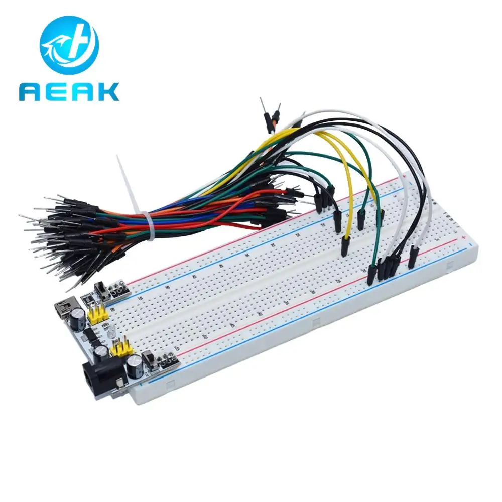 Tablero de prueba para bricolaje, placa sin soldadura PCB, para laboratorio arduino, novedad, MB-102 MB102, 400 de 830 puntos, SYB-830