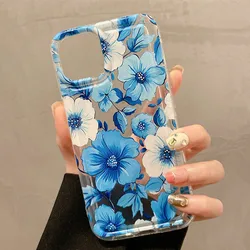 Funda Transparente para iPhone con Estampado Floral
