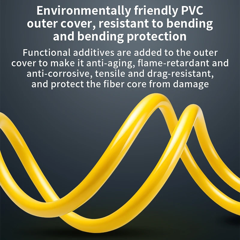 Cable de conexión de fibra óptica SC/UPC SC/APC 1M/3M/5M/10M monomodo (SM) conectores personalizables de puente de fibra óptica de un solo núcleo 3,0mm - imagen 4