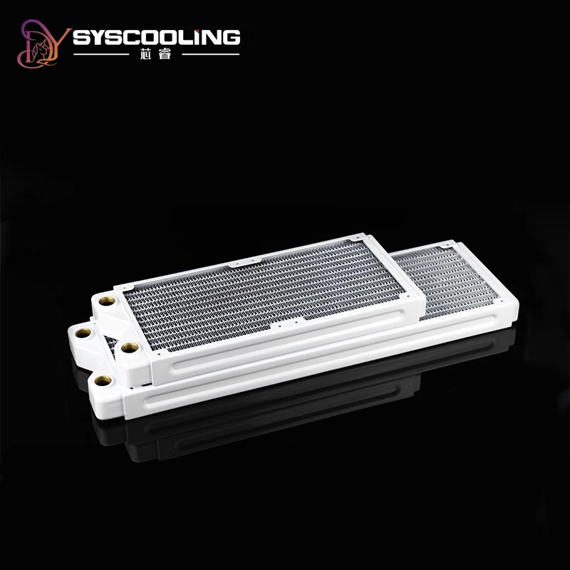 SysCooling PC refrigeración por agua PT120 240 360 Aplicable a ventiladores de 120 mm enfriador de agua radiador de cobre blanco