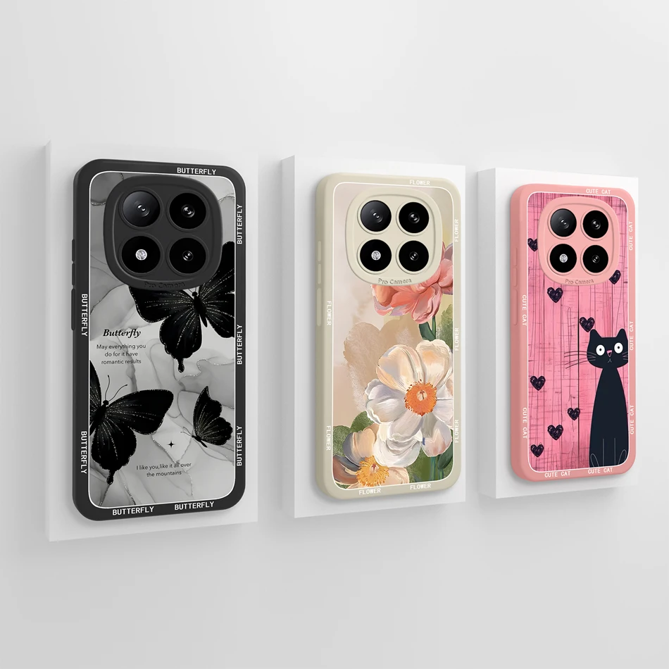Para Poco X7 Pro funda pintura creativa silicona líquida suave funda trasera de alta calidad para Poco X 7 Pro X7Pro funda completa para teléfono - imagen 2