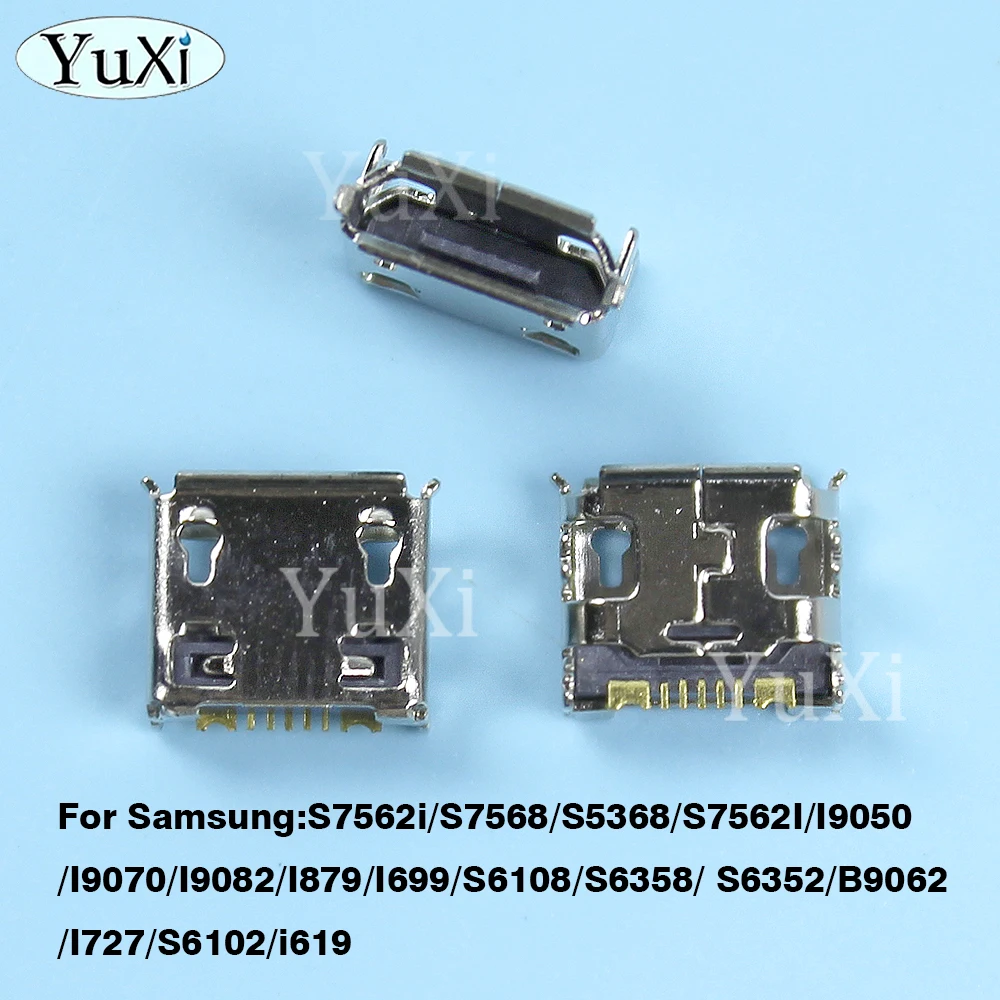 Conector de puerto de carga Micro USB, conector de base de enchufe de 7 pines para Samsung S7562i, S7568, S5368, S7562I, I9050, I9070, I9082, I879, 10 Uds. - imagen 4