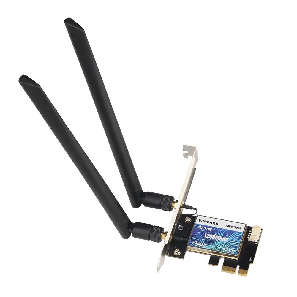Tarjeta inalámbrica PCI Express, WR-AC1200 7260AC, 2,4G/5G, banda Dual de 1200Mbps, PCI-E, WIFI, Bluetooth 4,0, 7260, tarjeta WIFI de escritorio
