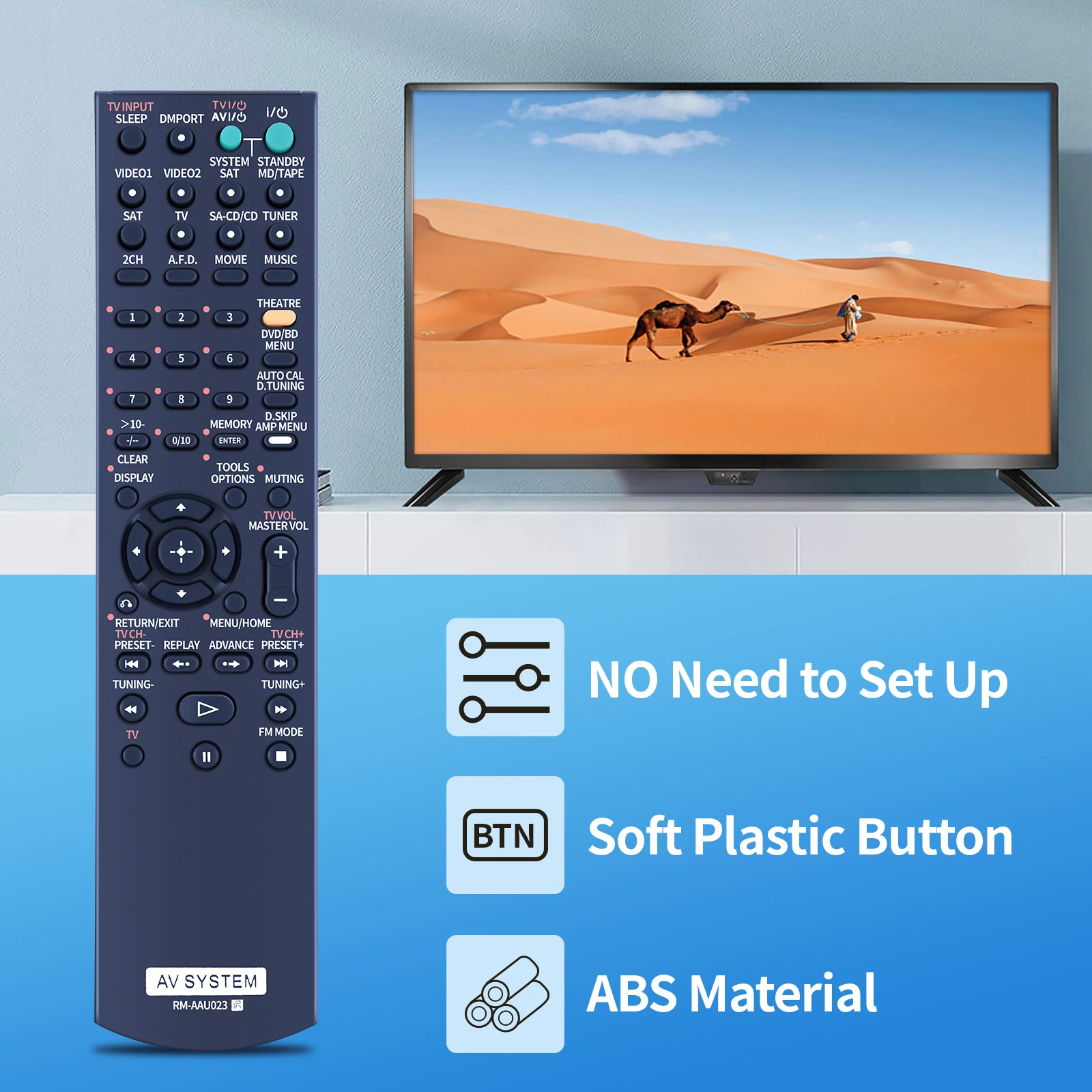 Nuevo RM-AAU023 apto para Sony Blu-ray receptor de DVD Control remoto HT-SF2300 HT-SS2300 HT-DDW7500 STR-DH700 - imagen 3