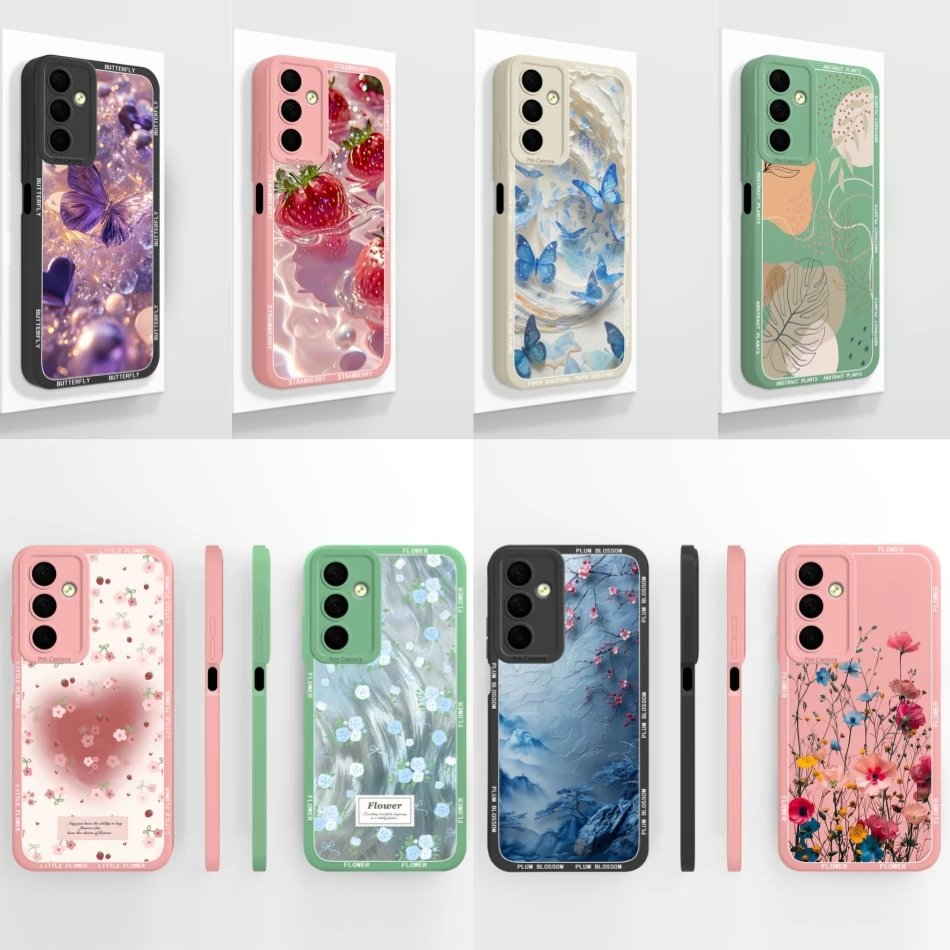 Para Samsung Galaxy F54 F56 F34 5G funda de teléfono bonita mariposa funda de silicona suave de alta calidad para GalaxyF 54 F 56 F 34 carcasa