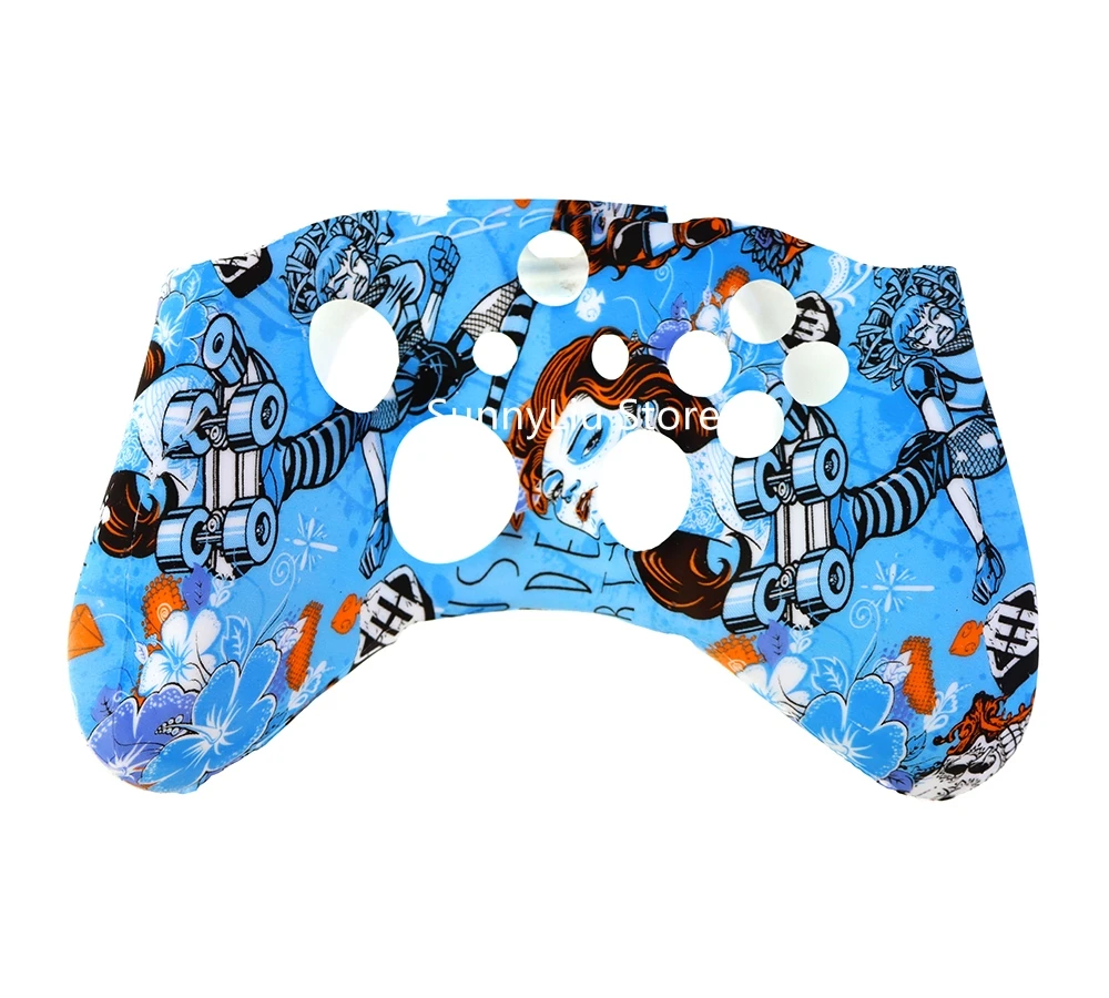 Funda protectora de silicona para XBox One X S, Protector de controlador, Impresión de transferencia de agua, 1 unidad - imagen 5
