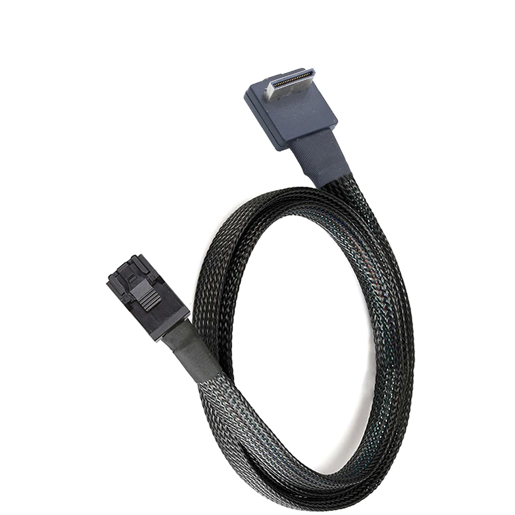 0,5 m/1 m PCIE Oculink SFF 8611 4I 32P Cable de servidor de 90 grados a SFF-8643 - imagen 3
