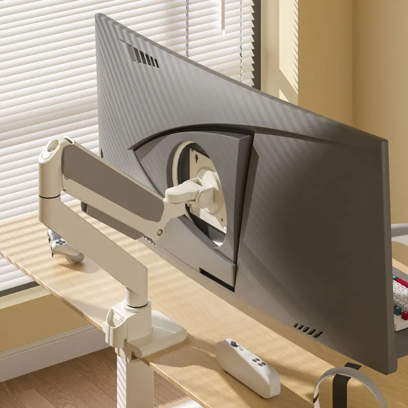 Soporte de brazo de Monitor HILLPORT G9 para pantalla de 17 "-49" 2-20 kg (4,4-44 lbs) soporte de montaje en mesa de escritorio soporte de pantalla 360 ° Ajuste M9 - imagen 2