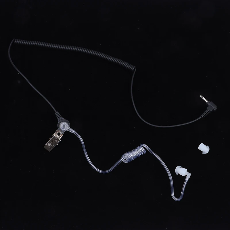 Auricular recto de 3,5mm para walkie-talkie, tubo acústico Flexible transparente, accesorios contra radiación - imagen 3