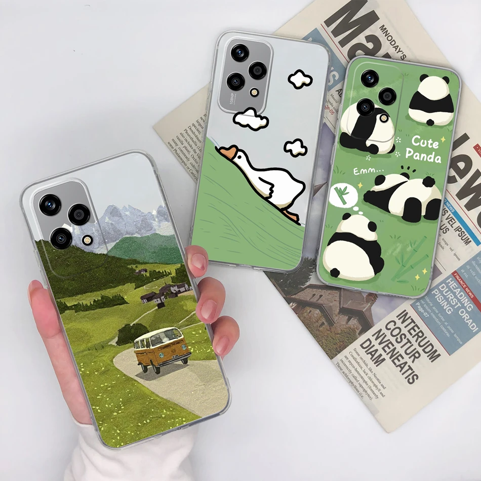 Funda para Honor 200 Lite estilo informal suave transparente ligera contraportada para Honor 200Lite anticaída regalo de Navidad carcasa de teléfono - imagen 2