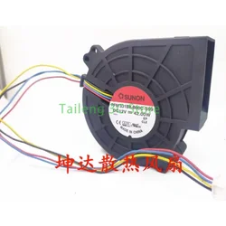 Ventilador Sunon Original 97mm PWM 9733 DC 12V 42,00W PF97331BX-B00C-S99 6800RPM Extractor de flujo de aire de alta velocidad