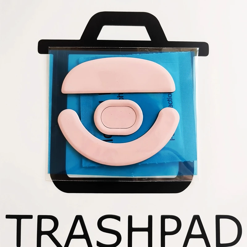 1 Juego de patines para ratón TRASHPAD PTFE, pies para VGN Dragonfly serie VXE F1/R1, deslizadores de ratón de Control rojo, diseño antihundimiento de 0,8mm - imagen 3