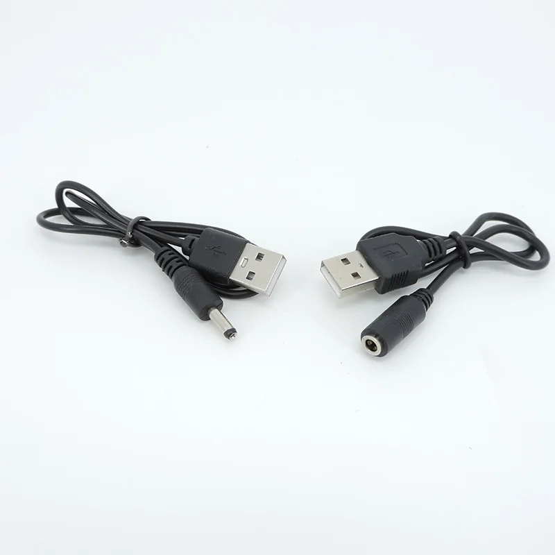 Enchufe macho USB A 2,0 a conector de alimentación CC de 1,35x3,5mm Cable macho hembra Cable de carga de extensión de alimentación CC A7 - imagen 5