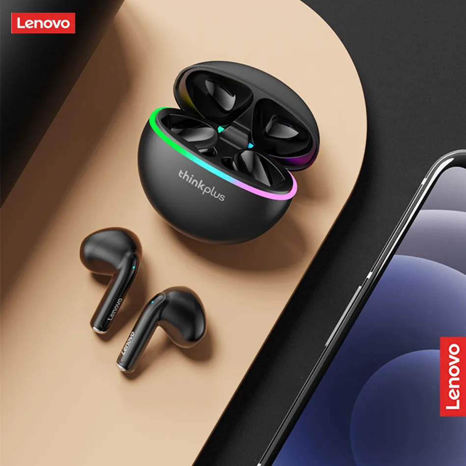 Auriculares originales Lenovo XT97 TWS inalámbricos Bluetooth 5,2 auriculares deportivos con reducción de ruido Control táctil auriculares con luz colorida - imagen 4