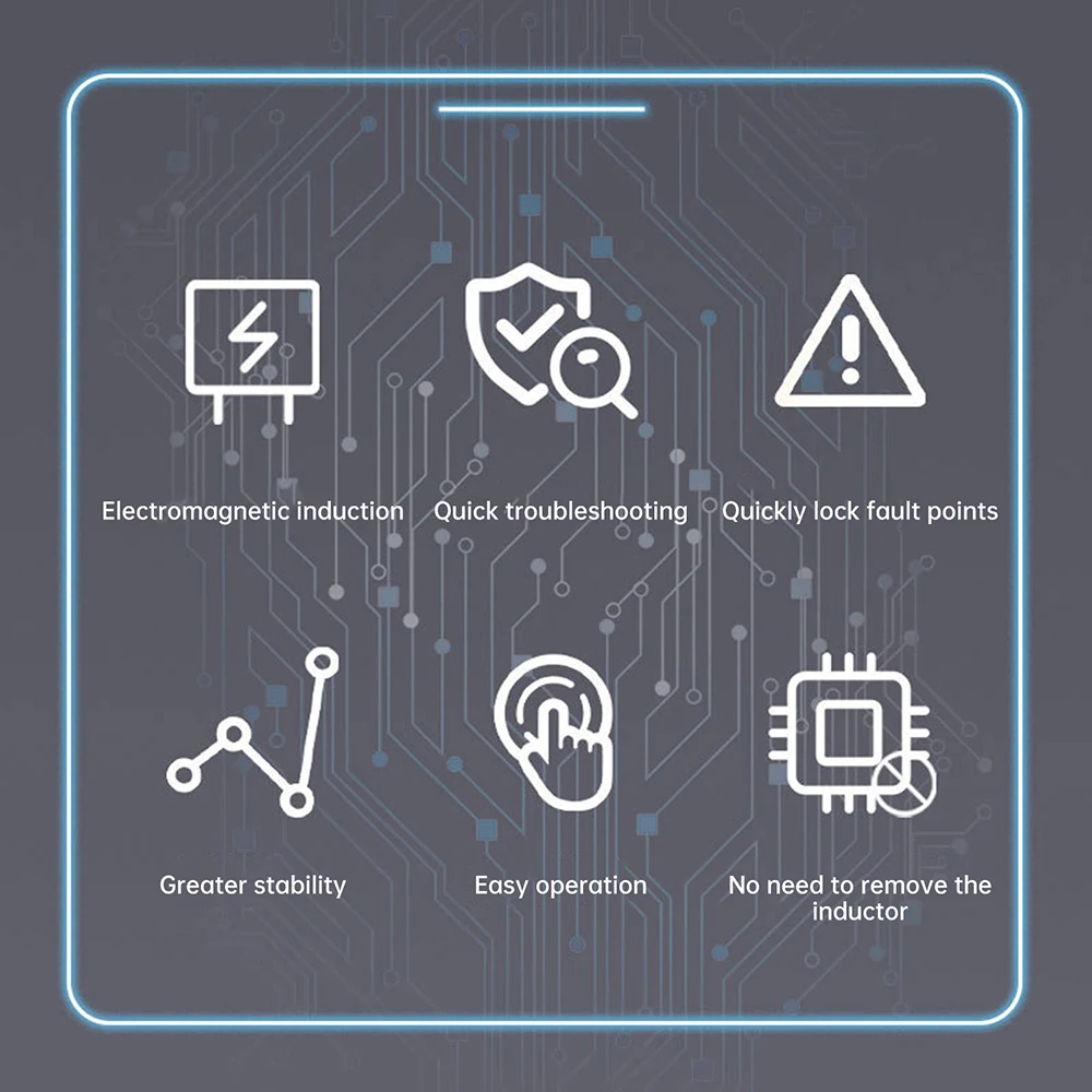 Probador de inductores tipo C XA5, probador de bobina de placa base, herramienta de detección de fallos para solución rápida de problemas con indicador LED verde - imagen 4