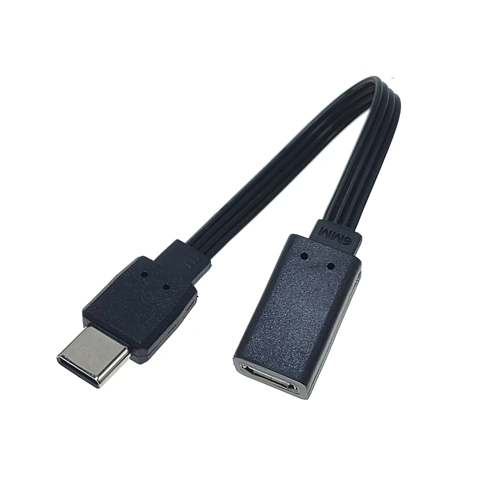 0,1 M 0,2 M USB 3,1 tipo C enchufe macho a Micro USB 2,0 hembra adaptador de datos convertidor adaptador USB tipo C - imagen 3