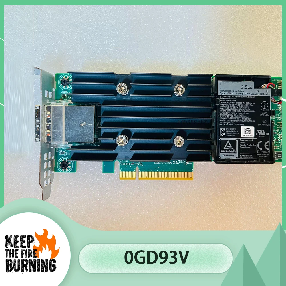 Tarjeta de matriz SATA de expansión 0GD93V H840, 8GB, compatible con tarjeta Raid5 HBA SAS - imagen 2