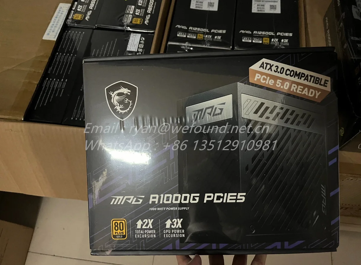 Para MPG A1000G PCIE5 para MSI 80 PLUS Gold (hasta 90%) FUENTE DE ALIMENTACIÓN para PC de escritorio de 1000 W - imagen 2