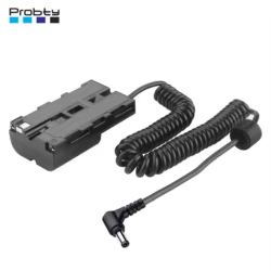 Adaptador Corriente DC Simulado NP-F550 para Monitores LED y Cámaras Sony