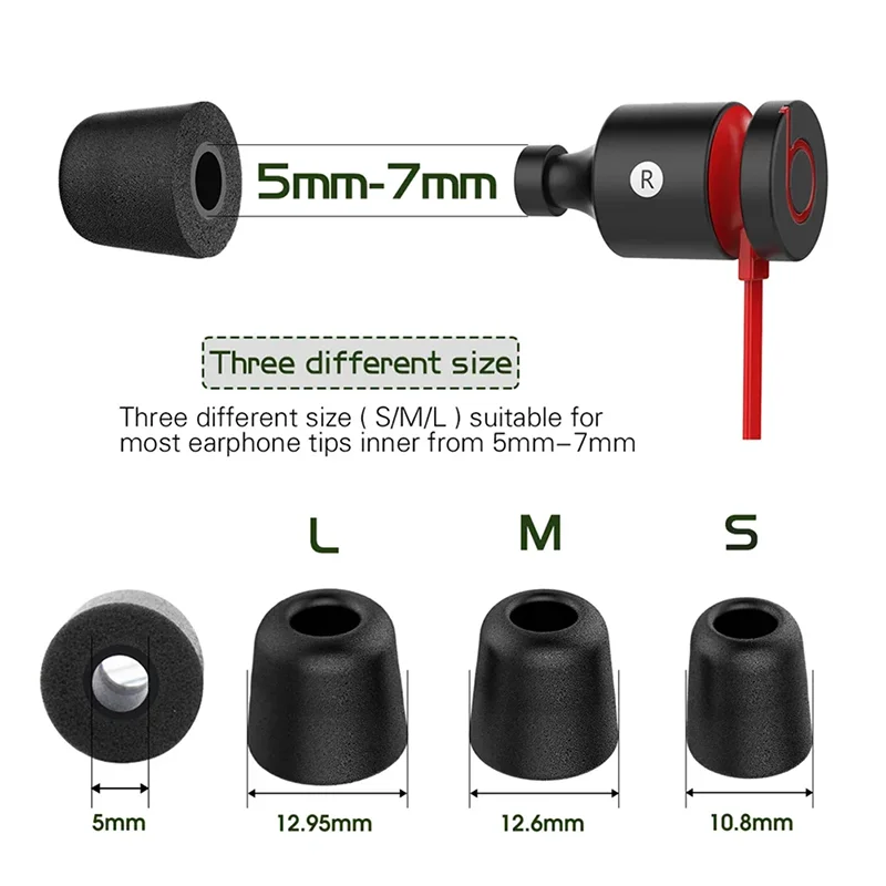 Nuevas y cómodas almohadillas para los oídos de espuma viscoelástica con aislamiento de ruido, orejeras de silicona para auriculares KZ, accesorios - imagen 3