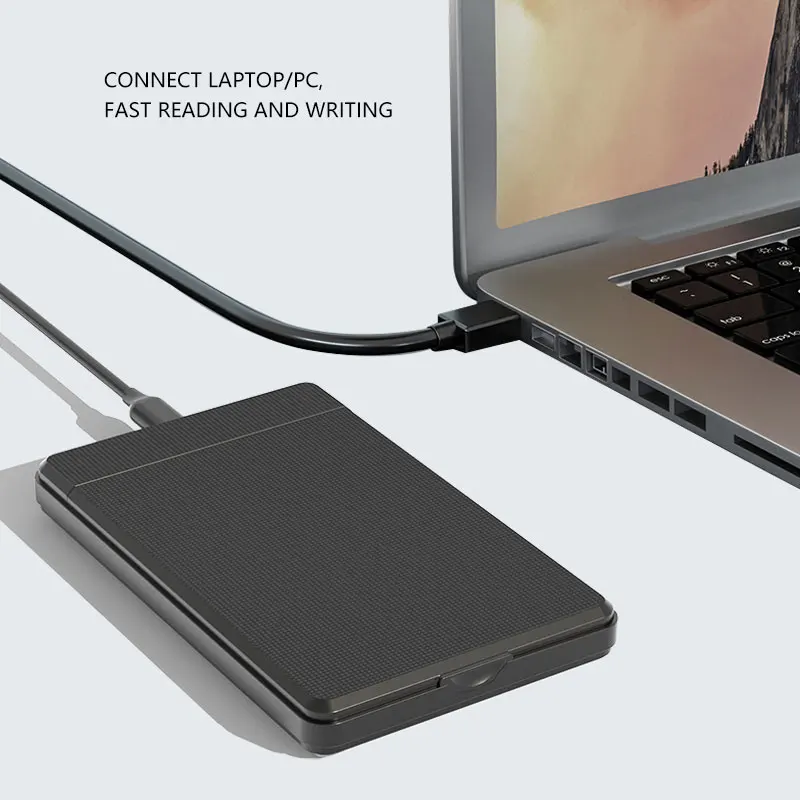 Funda de disco duro USB 2,0, carcasa de 3,0 pulgadas, SATA, SSD, HDD, caja móvil, adaptador móvil externo de 6Gbps, compatible con 6TB - imagen 5