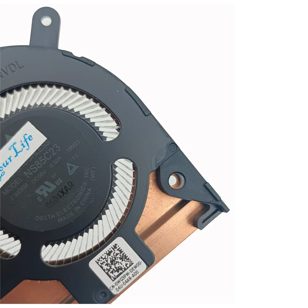 Ventilador de refrigeración para ordenador portátil, radiadores para Dell Latitude 5401, 5402, P98G, CPU, EG50060S1-C400-S9A, NS85C23, 18M23, 0YX3WM, 0WG3PW - imagen 4
