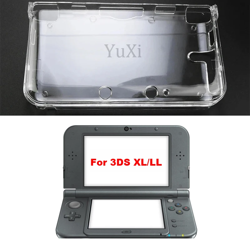 Funda protectora dura transparente para Nintendo 3DS XL LL, accesorio de juego, 1-10 piezas