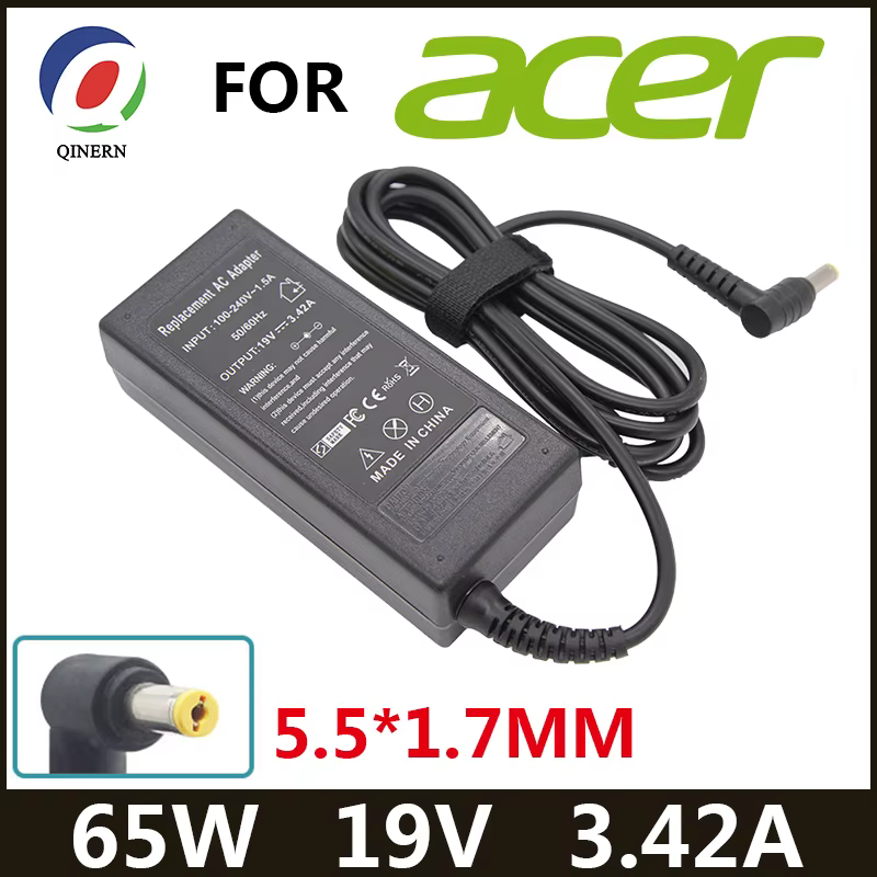 Acer Aspire Cargador Portátil 19V 3.42A 65W 5.5x1.7mm - imagen 2