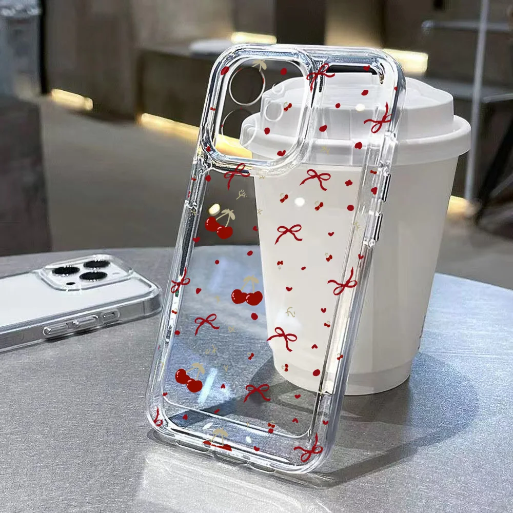 Funda de teléfono transparente con flores para iPhone 11, Funda para iPhone 13, 15, 14, 12, 16 Pro Max XR XS X 7, 8 SE, Funda Floral estética - imagen 2