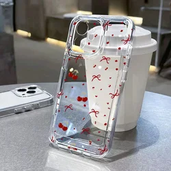 Funda transparente floral para iPhone 7–16, XR, XS, X y SE